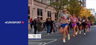 Легкая атлетика. Нью-Йоркский марафон в США.