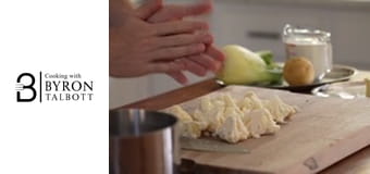 Paprika and Lemon Shrimp, Cauliflower Puree, and Vadouvan Hash