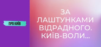 За лаштунками Відрадного. Київ-Волинський.