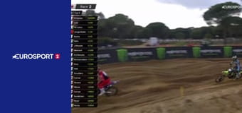 Мотоспорт. Мотокросс. Чемпионат мира. Этап 2 в Андалусии, Испания. Класс MX2. Гонка 2.