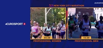 Легкая атлетика. Нью-Йоркский марафон в США.