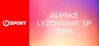 Alpské lyžovanie: SP žien: Sestriere Alpské lyžovanie: SP žien: Sestriere