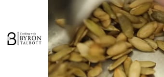 Bubble Waffles and Pumpkin Seed Ice Cream