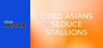 Coed Asians Seduce Stallions