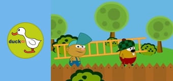 Hubbi and Friends - Painting the sun