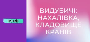 Видубичі: Нахалівка, кладовище кранів та гирло Либеді.