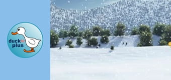 Small - But Hardworking - Carving an ice bunny sculpture