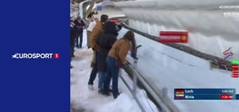 Санный спорт. Кубок мира. Этап 2 в Парк-Сити, США. Мужчины. 2-й заезд.