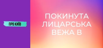Покинута лицарська вежа в Голосіївському лісі в Києві. Що там приховано?