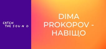 Dima PROKOPOV - Навіщо та любов (Official Music Video)