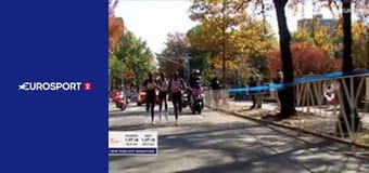 Легкая атлетика. Нью-Йоркский марафон в США.