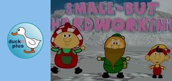 Small - But Hardworking - Carving an ice sculpture - Christmas tree and Ornaments