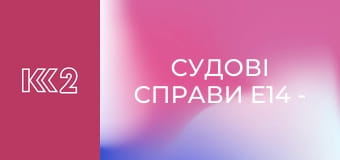 Судові справи E14 - Кохання завжди перемагає
