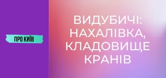 Видубичі: Нахалівка, кладовище кранів та гирло Либеді.