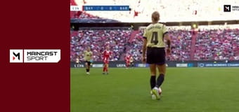 Футбол. Ліга чемпіонів UEFA. Жінки. 1/2 фіналу. Баварія - Барселона. Перший матч.