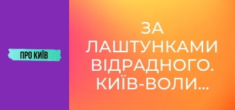 За лаштунками Відрадного. Київ-Волинський.