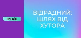 Відрадний: шлях від хутора до великого масиву. Історія та факти.