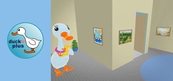 Ducky and Fluffy - Bathing Fluffy