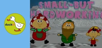 Small - But Hardworking - Carving an ice sculpture - Christmas tree and Ornaments