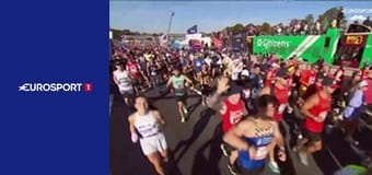 Легкая атлетика. Нью-Йоркский марафон в США.