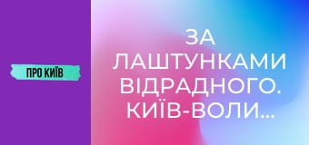 За лаштунками Відрадного. Київ-Волинський.