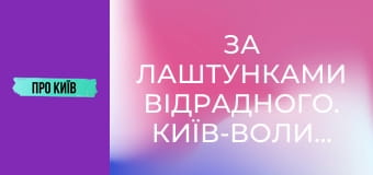 За лаштунками Відрадного. Київ-Волинський.