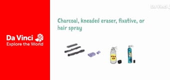 100 способов рисования - Портрет угля