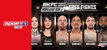 Бокс голыми кулаками. BKFC Fight Night в Мохеган Сан Арена, США.