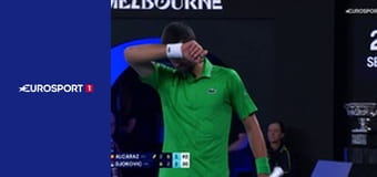 Теннис. Australian Open. Мужчины. Финал. Карлос Алькарас (Испания) - Новак Джокович (Сербия).