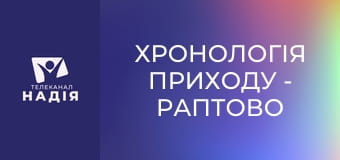 Хронологія Приходу - Раптово прийде погибель