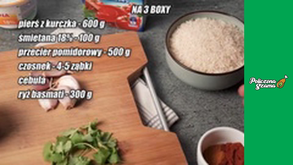 Tikka Masala KURCZAK z ryżem - LunchBOX na 3 dni