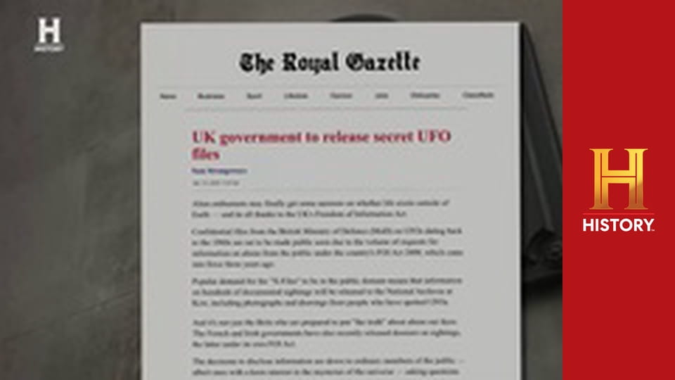 Древние пришельцы, 17 сезон, 15 эп. Британское досье на НЛО.