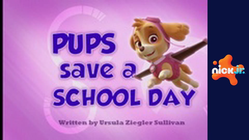 Tlapková patrola S1E16 - Tlapky Zachraňují školní den