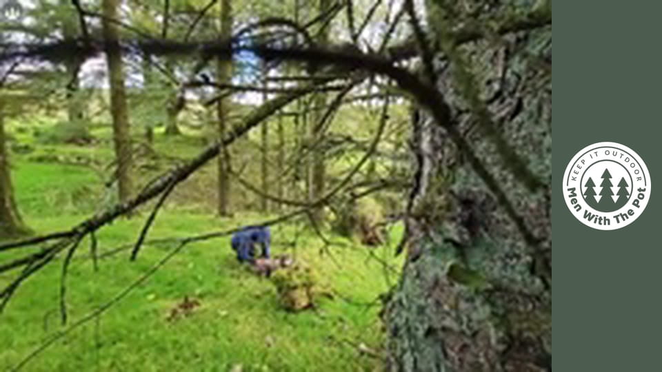 Juicy Steak Cooked on a Campfire