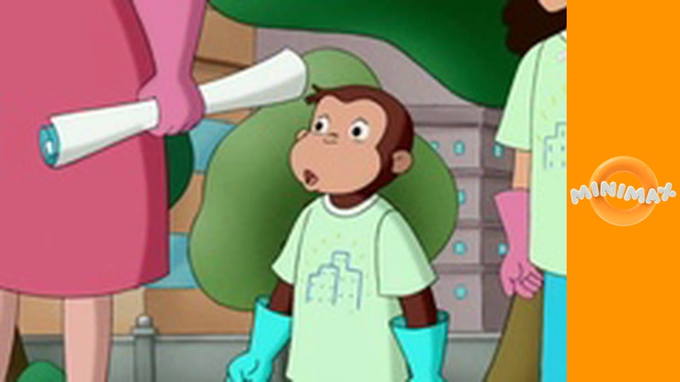 Zvědavý George S6E9 - Popelnicová opice, Džampy se zahřívá