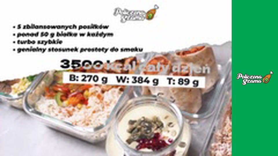 Samodzielny Catering Dietetyczny - DZIEŃ JEDZENIA 3500 kcal