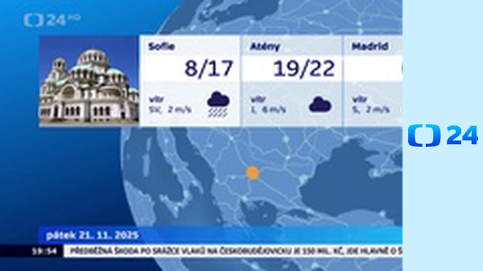 Počasí v evropských metropolích