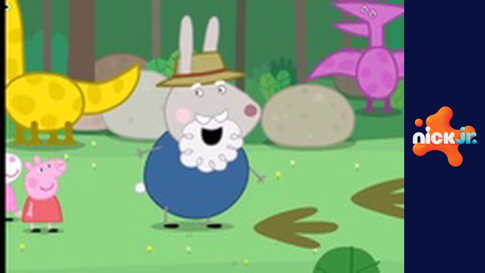 Prasiatko Peppa S5E16 - Dinosaurí park deda Králika