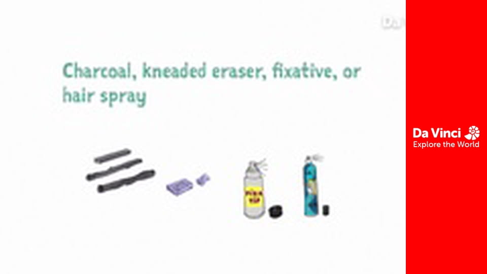 100 способів малювання - Портрет вугілля