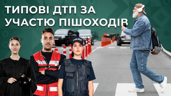 25. Типові ДТП за участю пішоходів