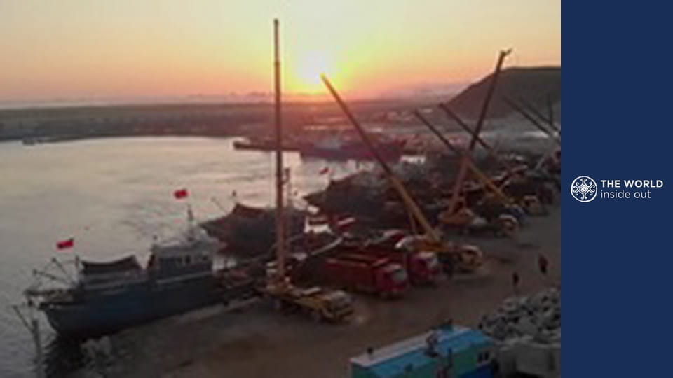 Jellyfish hunting and how the Chinese cook it. China.