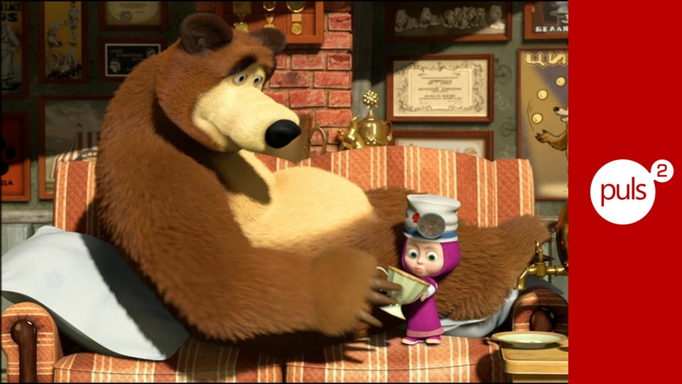 Masza i niedźwiedź S1E14 - Uwaga jadę!!!