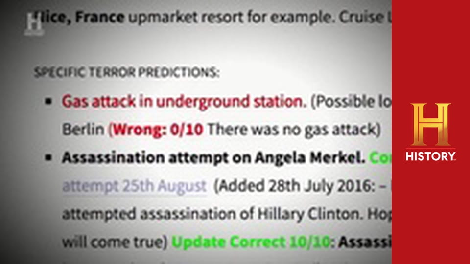 Необъяснимое с Уильямом Шетнером, 10 эп. Темные пророчества.