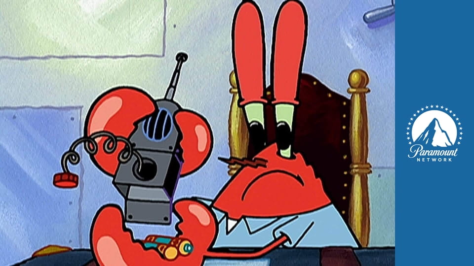 Spongebob v kalhotách S3E49 - Krabs je robot / Hra na rodinu
