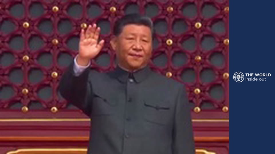 Beijing Parade, the Great Wall, and Peking duck. China.