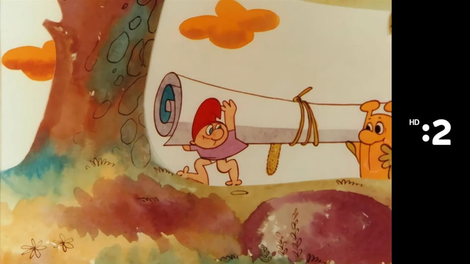 Slimák Maťo a škriatok Klinček E19 - Ako Maťo s Klinčekom kúpali ďatla