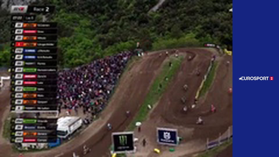 Мотоспорт. Мотокросс. Чемпионат мира. Этап 5 в Пьетрамурате, Италия. Класс MX2. Гонка 2.