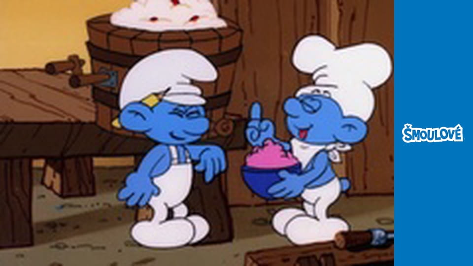 Šmoulí kavárna / Návštěva z vesmíru