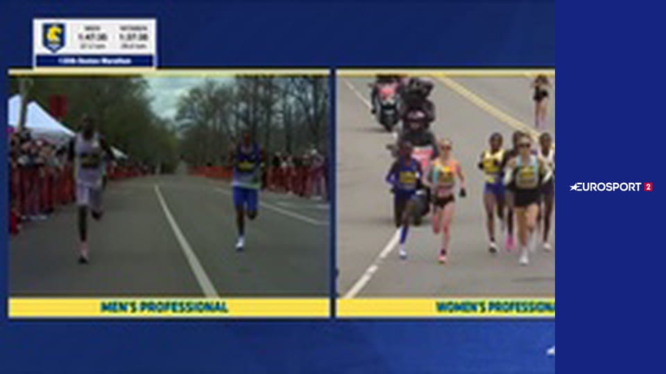 Легкая атлетика. Бостонский марафон в США.