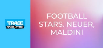 Football Stars. Neuer, Maldini and Alaba.